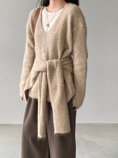 【cim8802】實拍纯色溫柔針織毛衣+針織披肩(羊毛8）251114