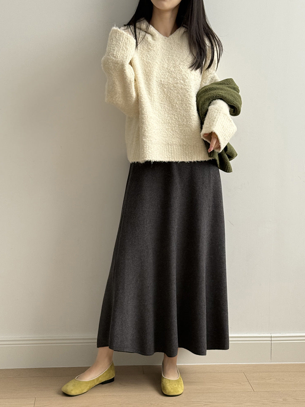 【Y2188】實拍冬季圈圈絨可愛連帽針織毛衣251106