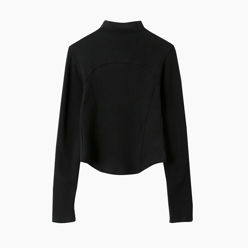 【LD11041】實拍羊绒簡約高領長袖T恤251202