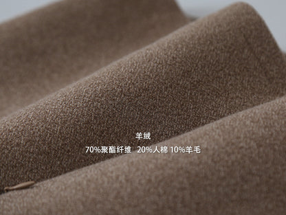 【LD11032】實拍S~XL羊毛絨超瘦高腰A字裙羊毛10%(內有安全褲+皮帶）251124