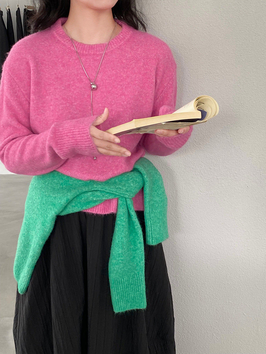 【cim5921】實拍冬季簡約保暖舒適針織毛衣（含羊毛5％）251114