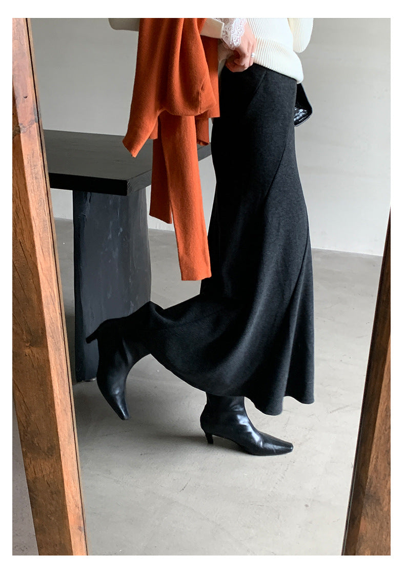 【H5520】實拍冬季法式高級魚尾裙251125