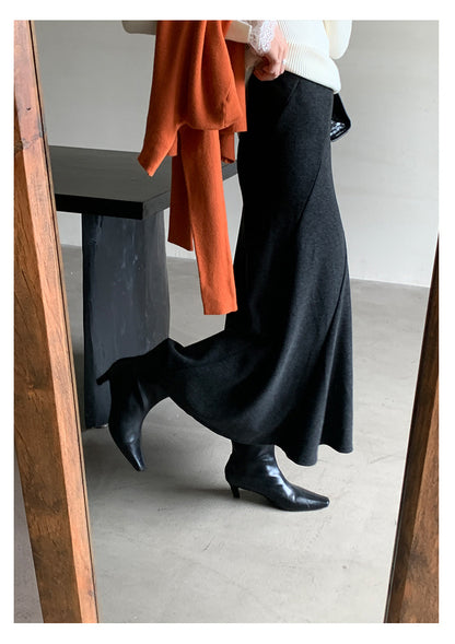 【H5520】實拍冬季法式高級魚尾裙251125