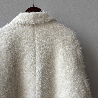 【Y8722】實拍高質感白鴨絨羊毛小香羊羔毛外套（白鴨絨90%)251106