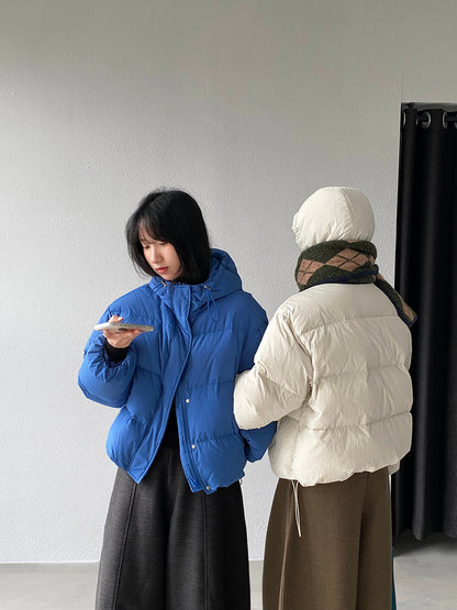 【cimz1728】實拍輕暖90％白鴨絨連帽羽絨外套251201