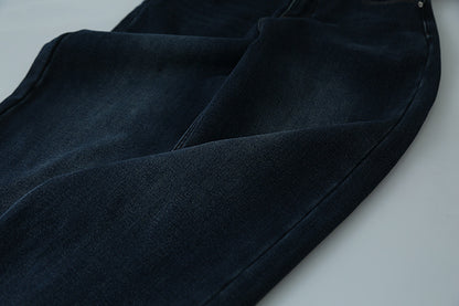 【LD11010】實拍S~XL復古加絨加厚高腰直筒牛仔褲251110