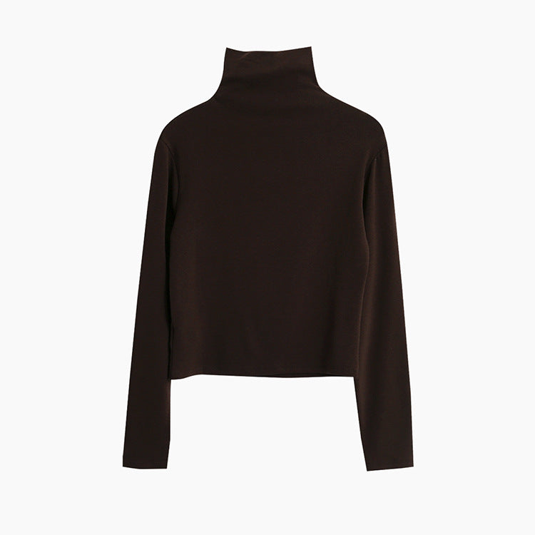 【LD11012】實拍加厚半高領6色打底長袖t恤251110