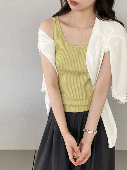 【cimzU1500】港風復古百搭王✨舒適桑蠶絲羊毛針織背心260319