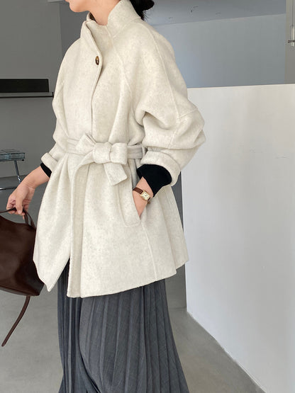 【cimzD6616】實拍高級大氣款雙面羊毛呢廓形外套大衣（100羊毛）251120