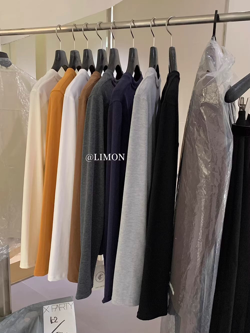 【L9257】實拍檸檬長袖雲朵絨舒適簡約圓領長袖T恤251117