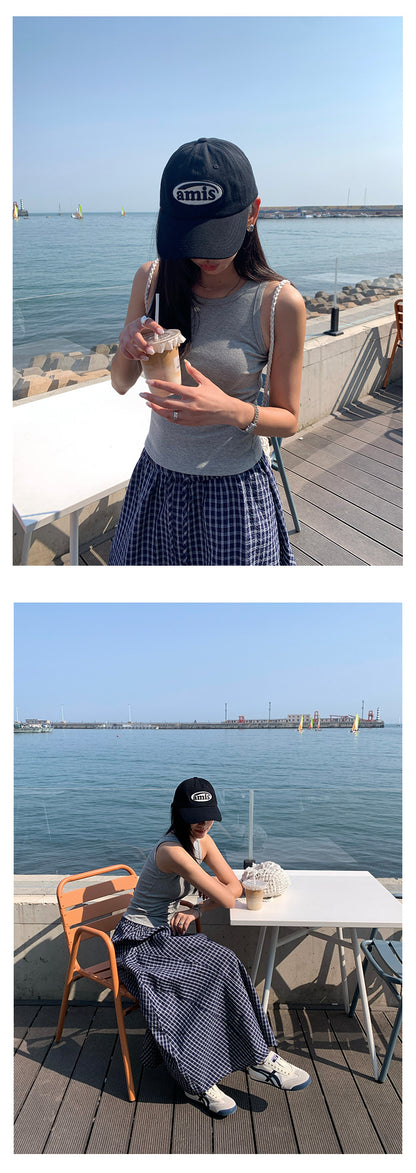 【H5302】 實拍韓系純色高彈可包色棉質背心250610