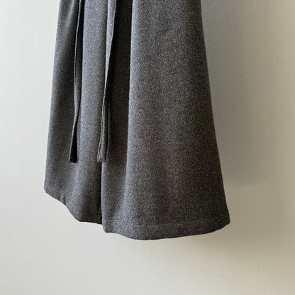 【Y82677】 實拍復古系帶加厚七分闊腿褲251023