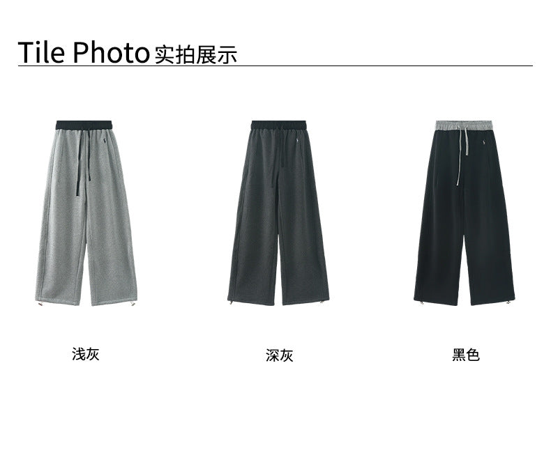 【H5508】實拍M~XL懶懶加厚奧粒絨舒適休閒彎刀褲型251118