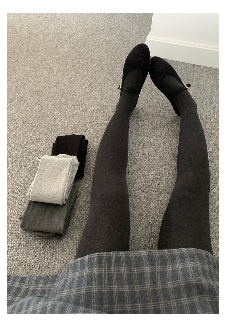 【H5504】實拍高腰收腹彈性超顯瘦連腳內搭褲一般款/加厚款251118