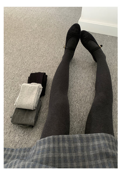 【H5504】實拍高腰收腹彈性超顯瘦連腳內搭褲一般款/加厚款251118