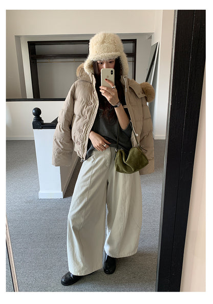 【H5519】實拍S~XL美式天絲棉厚款彎刀休閒褲251125