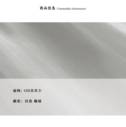 【cimz66173】老錢風休閒穿搭☕小馬刺繡防曬棉麻五分袖上衣+短褲兩件套260612
