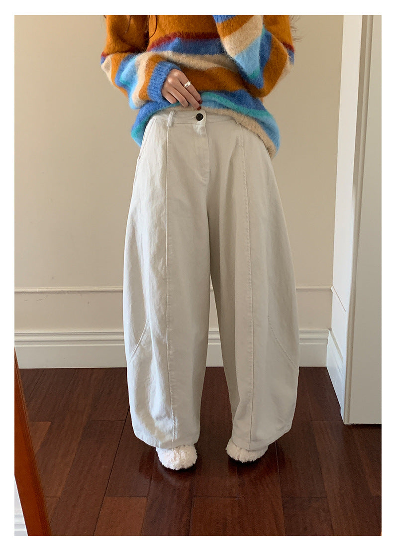 【H5519】實拍S~XL美式天絲棉厚款彎刀休閒褲251125