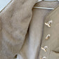 【F10414】韓國冬季菱格夾棉加厚羊羔毛牛角外套+菱格半裙(分開下單）231023