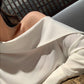 【F03220】實拍韓國東大門春夏質感露肩性感設計感襯衫230313