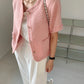 【F04301】韓國夏季法式小香風短袖外套230417