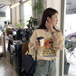 在台現貨【N7134】實拍韓國復古美式印花落肩麻棉衛衣