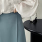 【cim7087】實拍韓國氣質高腰顯瘦假一片西裝裙230331
